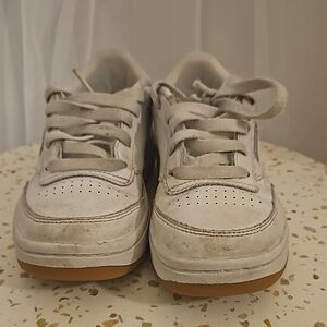Reebok White Classic Tennis Court Sneakers